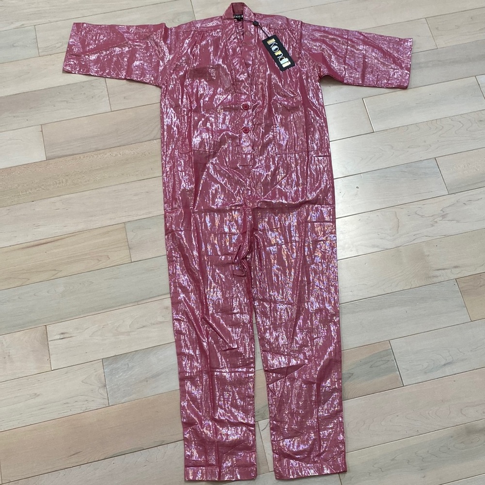 Suzie Kondi girls lurex utility jumpsuit 12
